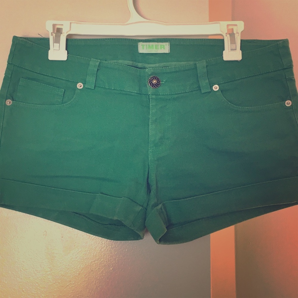 Green shorts